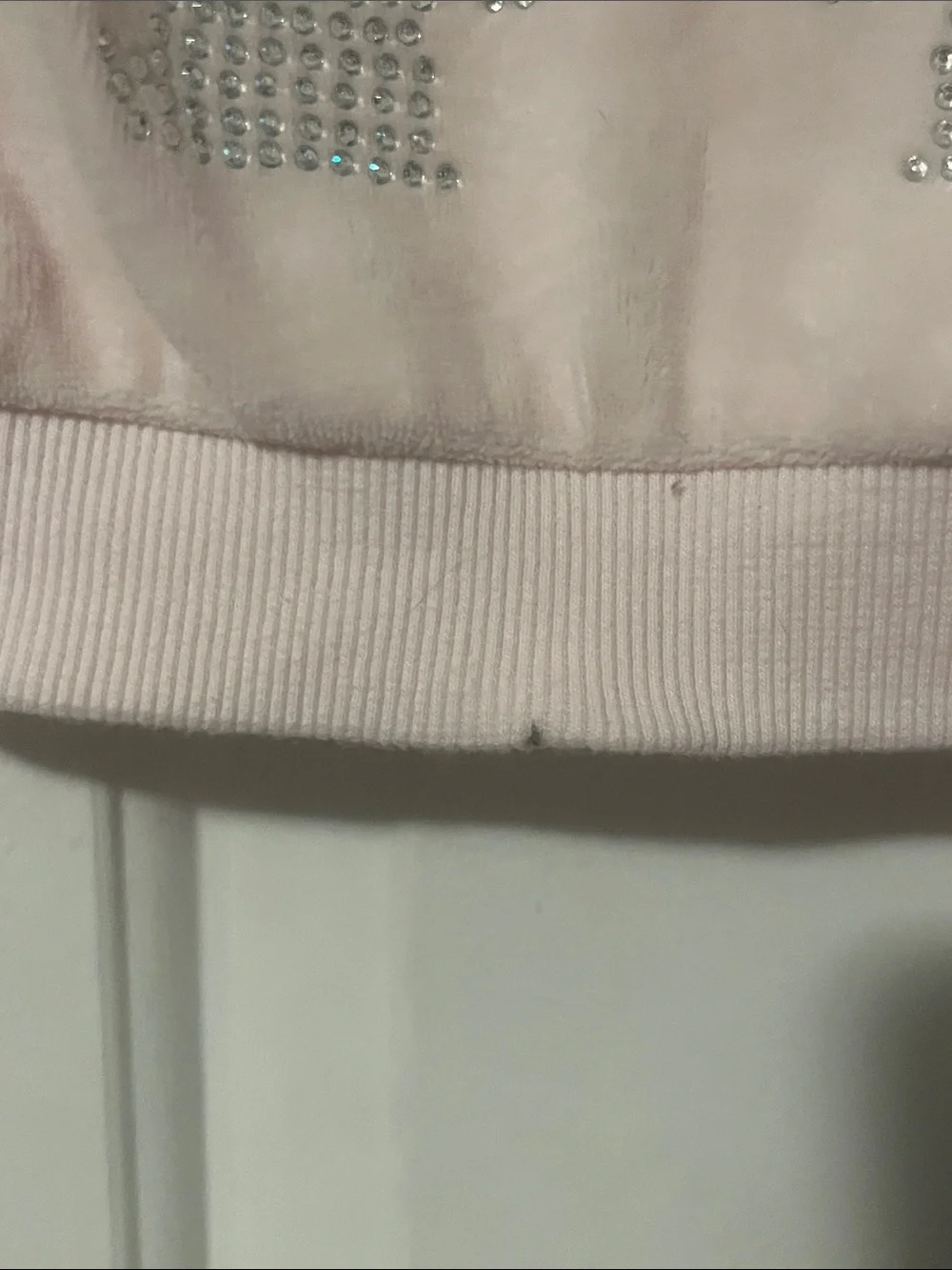 Juicy Couture Light Pink Velour Hoodie & Sweatpants Set